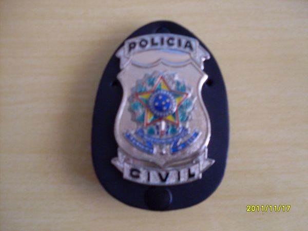 DISTINTIVO POLÍCIA CIVIL PRATA